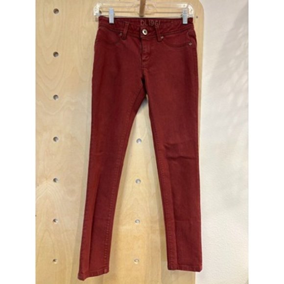 DL1961 Premium Denim Brown 4Way Stretch Emma Legging Skinny Jeans Size 25 - Picture 1 of 8